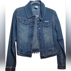 Hydraulic Blue Denim Jacket with Button Detail